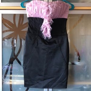 Strapless body con dress